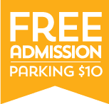 Free Admission, Parking $10